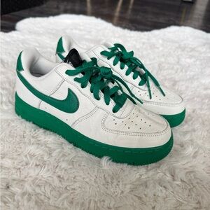 Nike Air White and Green Shoes